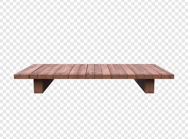 niski stolik z drewna