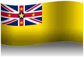 PSD niue wave flag 3d