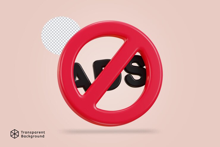 PSD без знака ads красная перекрещенная круглая кнопка