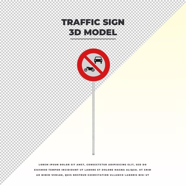 PSD no forbidden car and motorcycletraffic sign