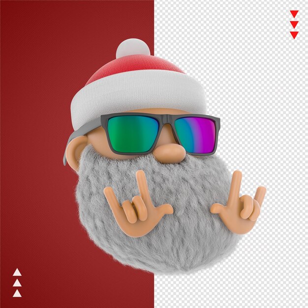 PSD noel emoji 3d cartoon