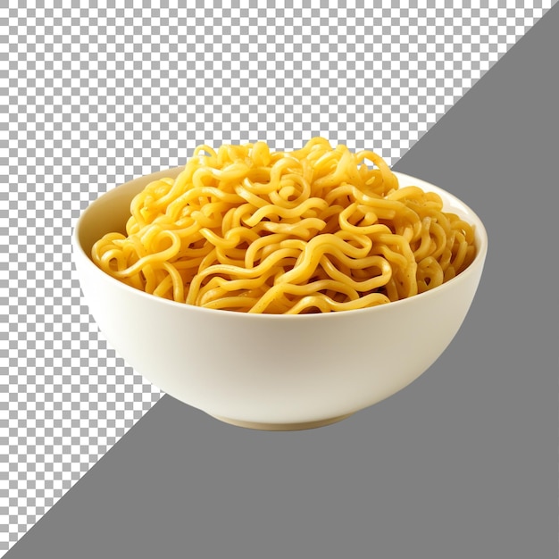 PSD noodles against transparent background ai generated