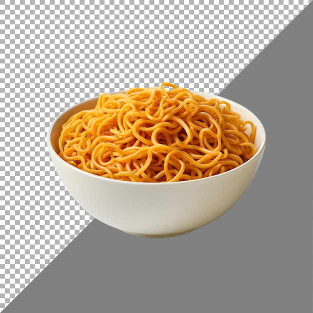 Noodles against transparent background ai generated