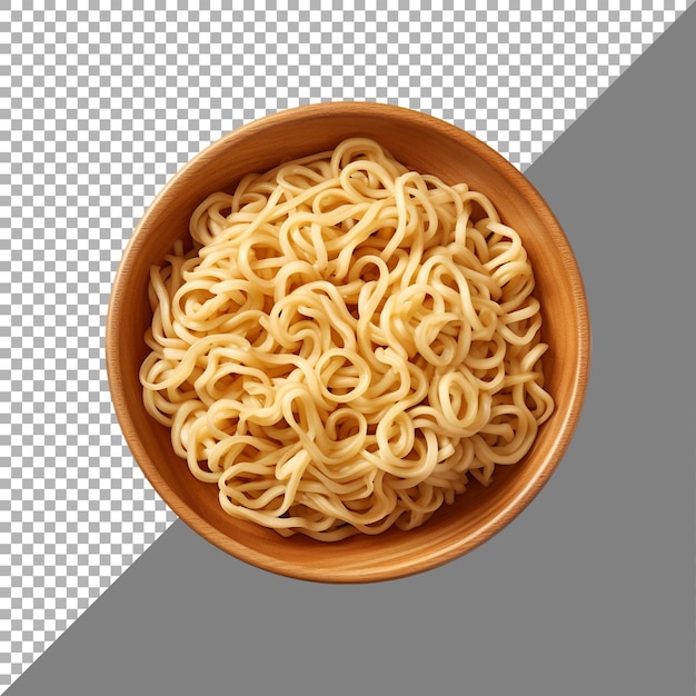 PSD noodles against transparent background ai generated