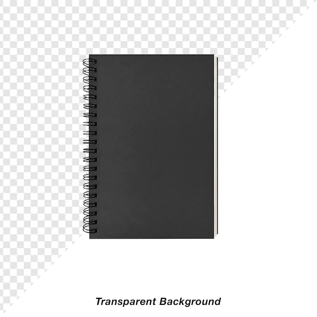 Nootboek met doorzichtige achtergrond