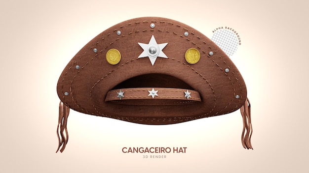 Northeastern brazil leather hat for junina party Premium Psd