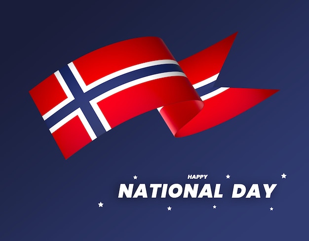 PSD ノルウェー国旗要素デザイン国家独立記念日バナーリボンpsd