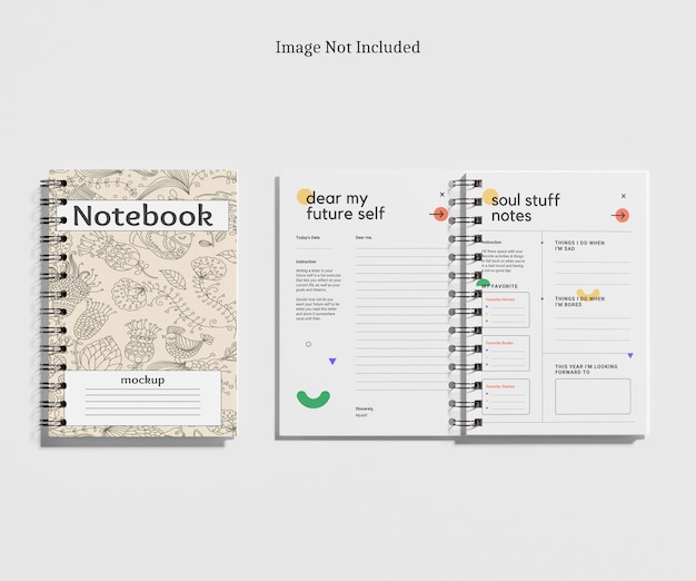 PSD note book mockup