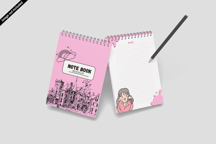 PSD note book mockup