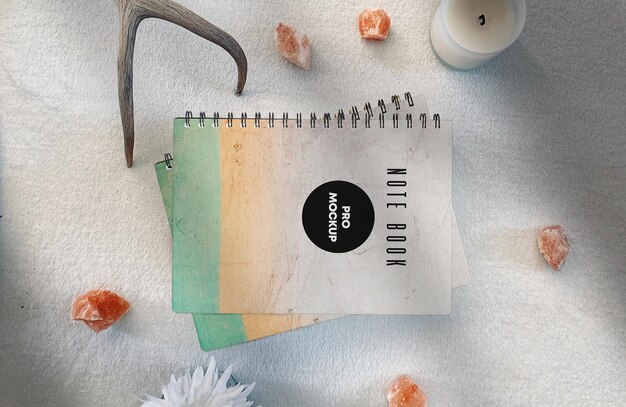Note Book Scene Creator Mockup