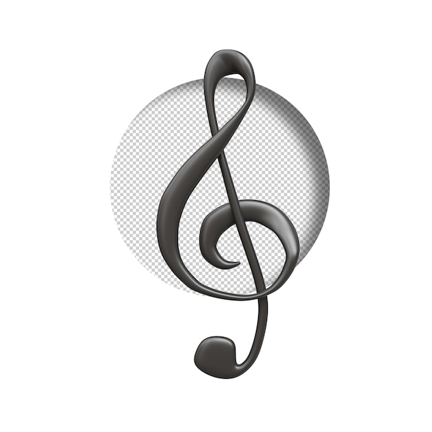 note music 3d render