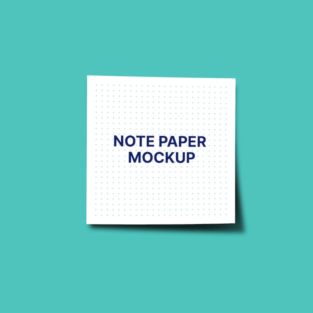 PSD note paper mockup