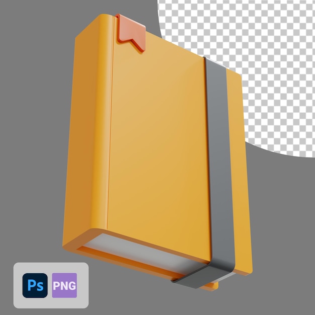 notebook bottom view 3d icon