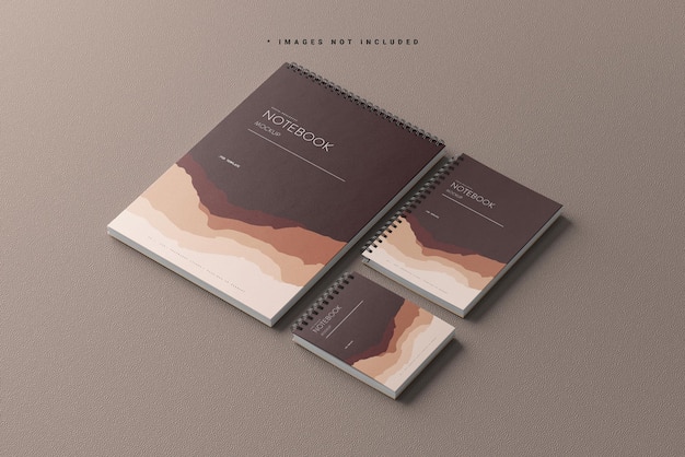 Mockup di branding per notebook