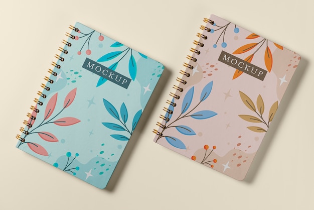 PSD notebook cover mockup design