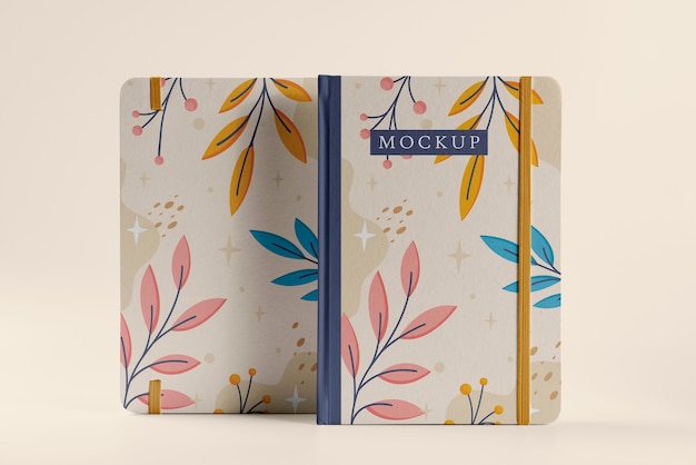 PSD notebook cover mockup design