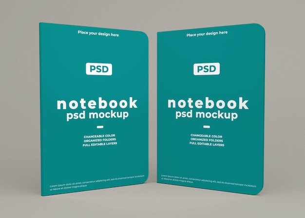 Notebook cover mockup