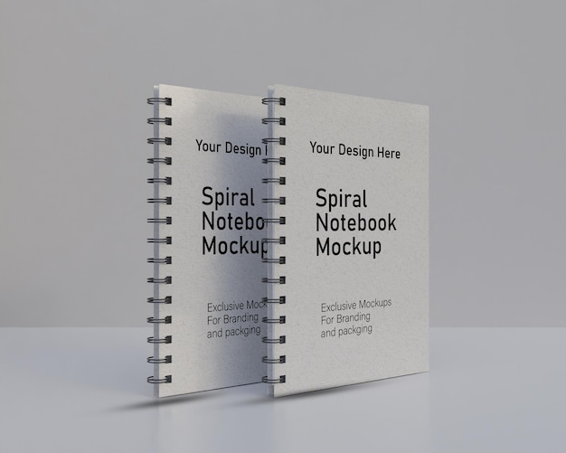 Notebook mockup design realestics nootpad design