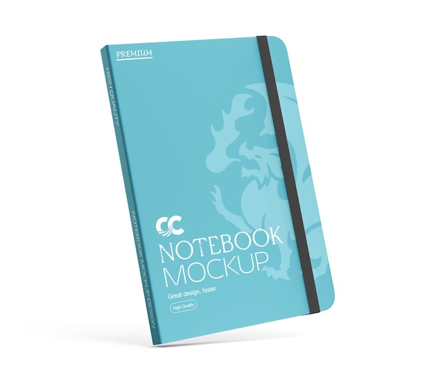 notebook mockup design