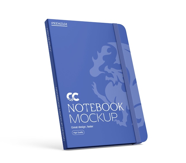 notebook mockup design