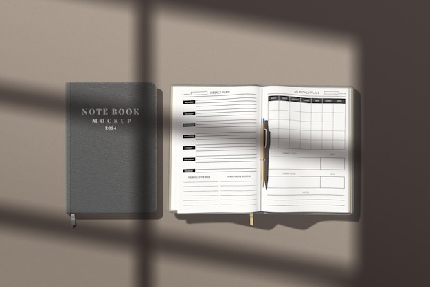 PSD creazione di una scena mockup di notebook