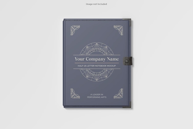 PSD notebook mockup top view