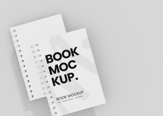 PSD notebook libero mockup vettore