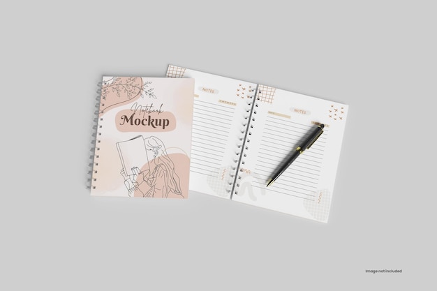 PSD notebook mockup