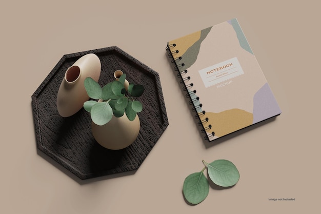 Notebook libero mockup vettore