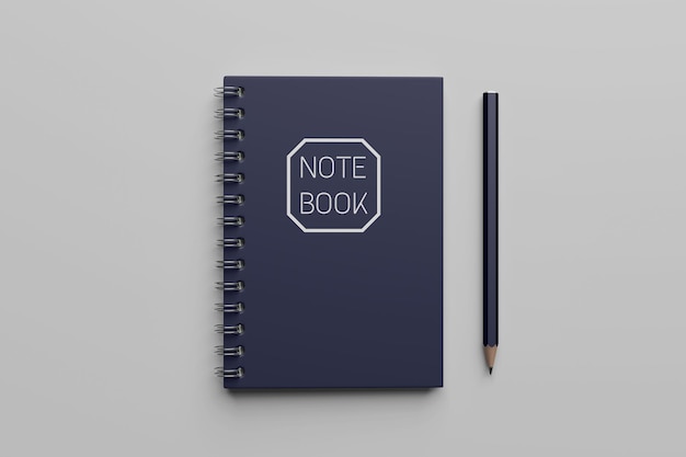 Notebook libero mockup vettore