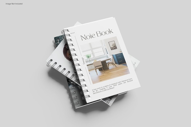 Notebook libero mockup vettore