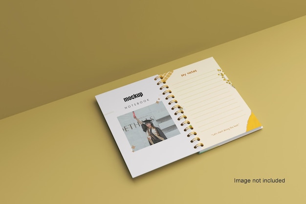 Notebook Open Mockup