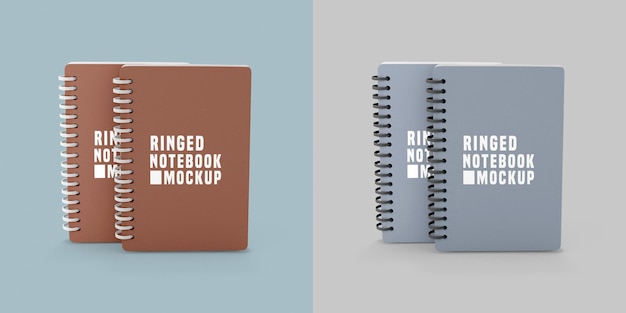 PSD notebook set mockup