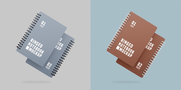 Notebook set mockup