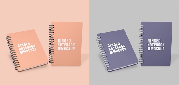 Notebook set mockup