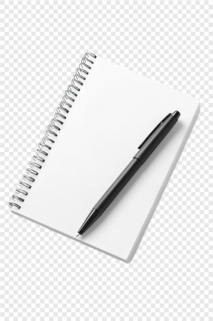 a notebook with a pen on it and a pen on the top