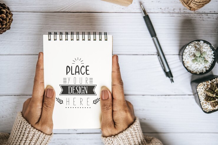 PSD notebook with work space