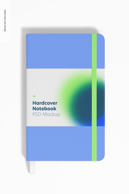 PSD notebooks met harde kaft met elastiekmodel, vooraanzicht