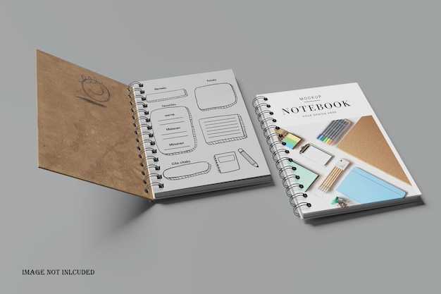 PSD notebooks mockup