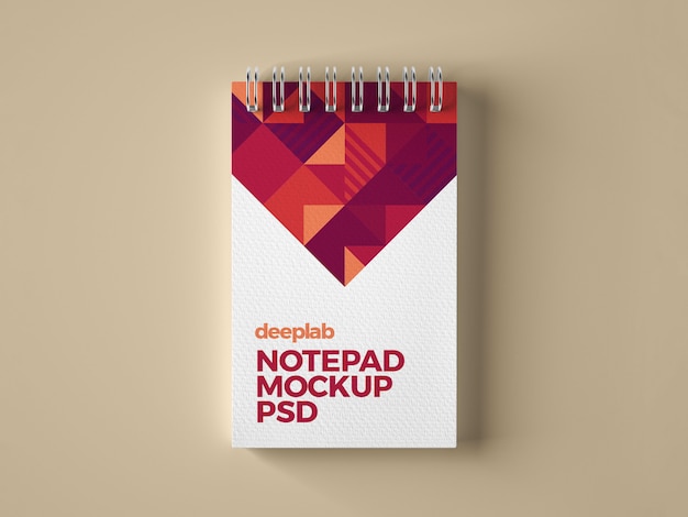 Mockup del marchio del blocco note