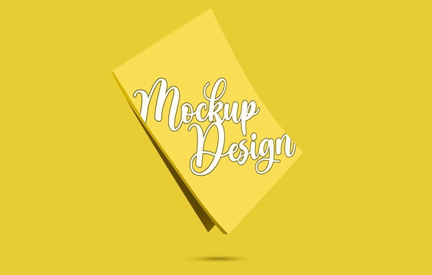 Notepad mockup design