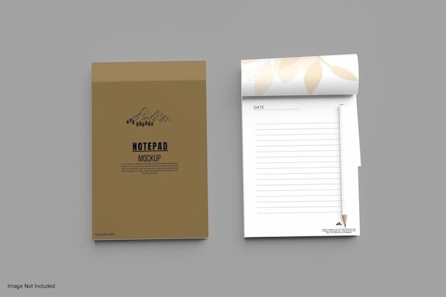 PSD notepad mockup