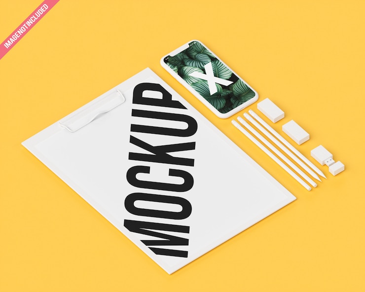 PSD notepad mockup