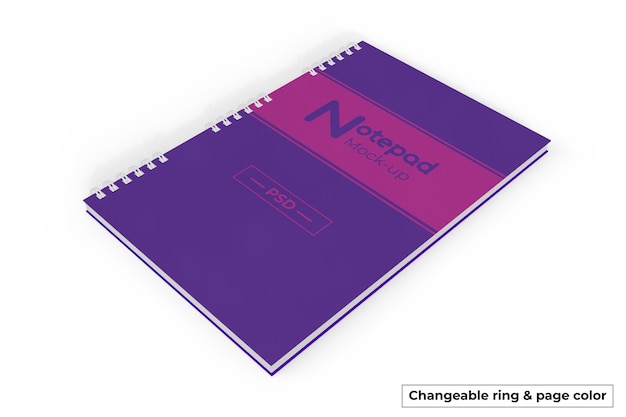 PSD notepad mockup