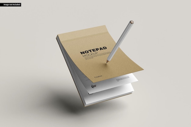 Notepad mockup