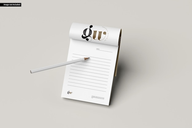 notepad mockup