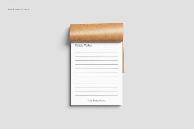 PSD notepad mockup