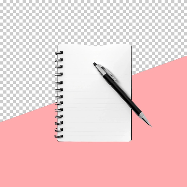 PSD notepad and pen