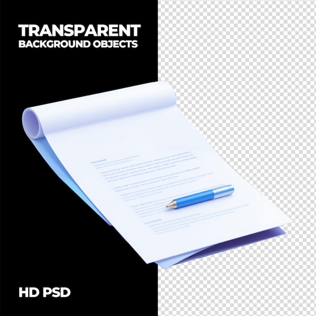 notepad with blue pen on blank paper