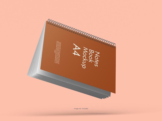 Notes book mockup a4